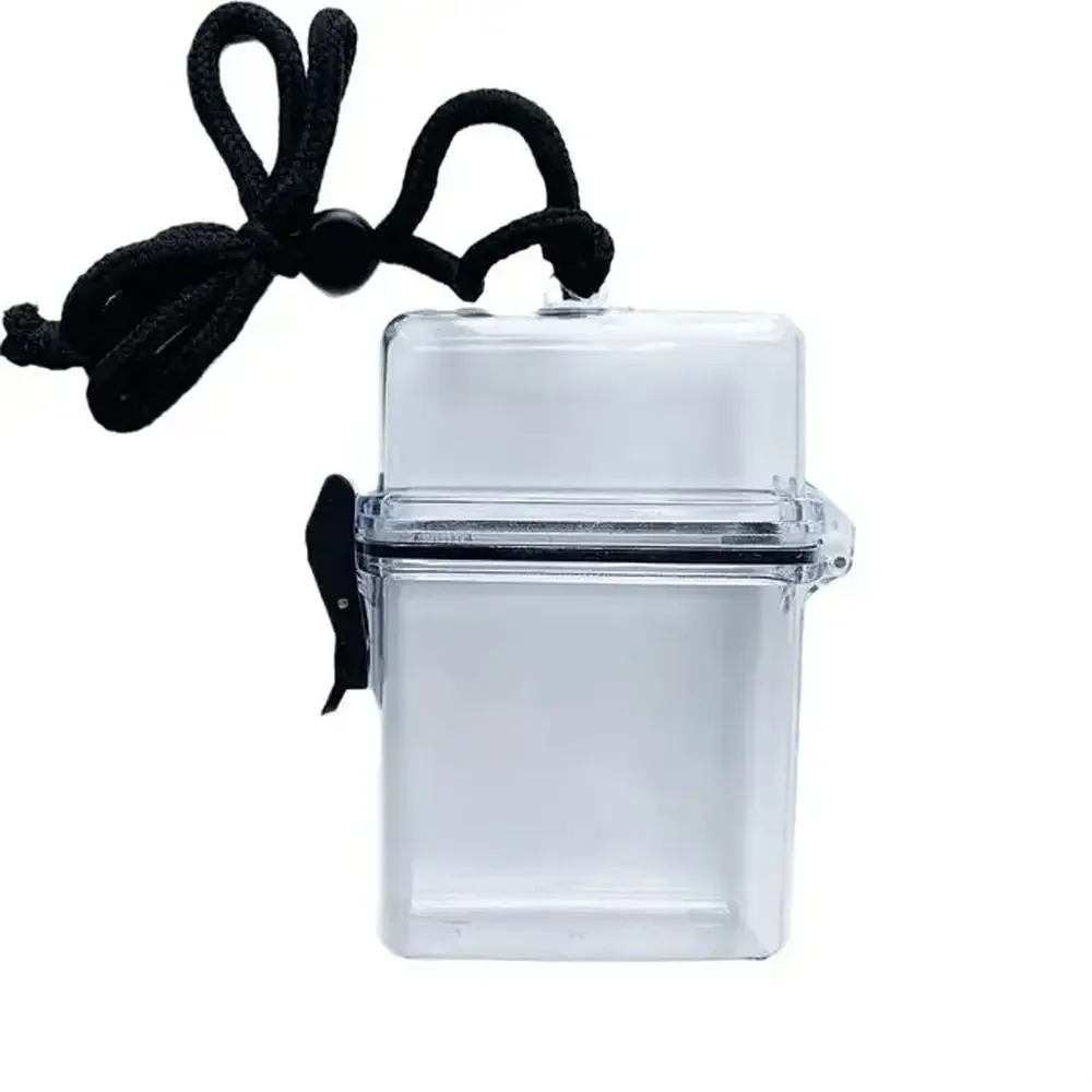 

Transparent Photocards Storage Box With Rope Multipurpose Idol Photo Holder Collect Box Plastic Album Case Container Stationery