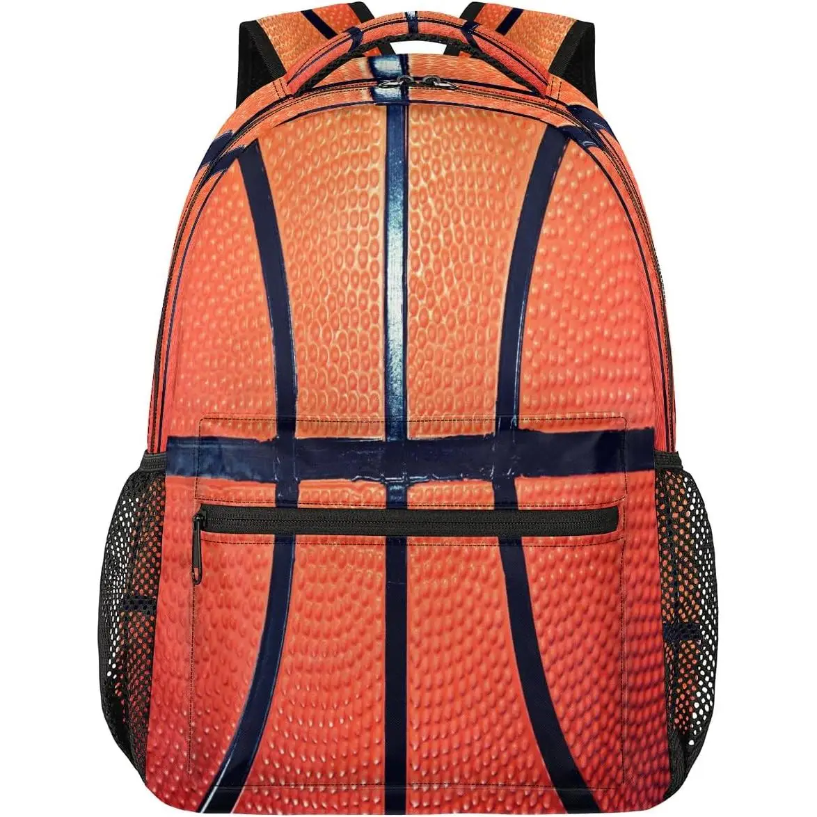 

Backpack Basketball Skin Sports Waterproof Lightweight Travel Back Pack Adjustable Casual Rucksack For Men Women Daypack Fits