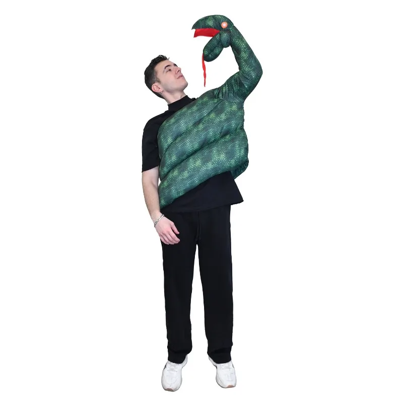 

Костюм для косплея на тему Хэллоуина: Забавный наряд питона и кобры для вечеринок и сценических выступлений