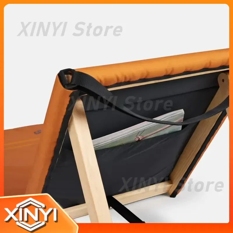 Wholesale Lightweight Compact Wooden Outdoor Picnic Backrest Foldable Lounge Chair for Portable Beach Mat Chair for Camping