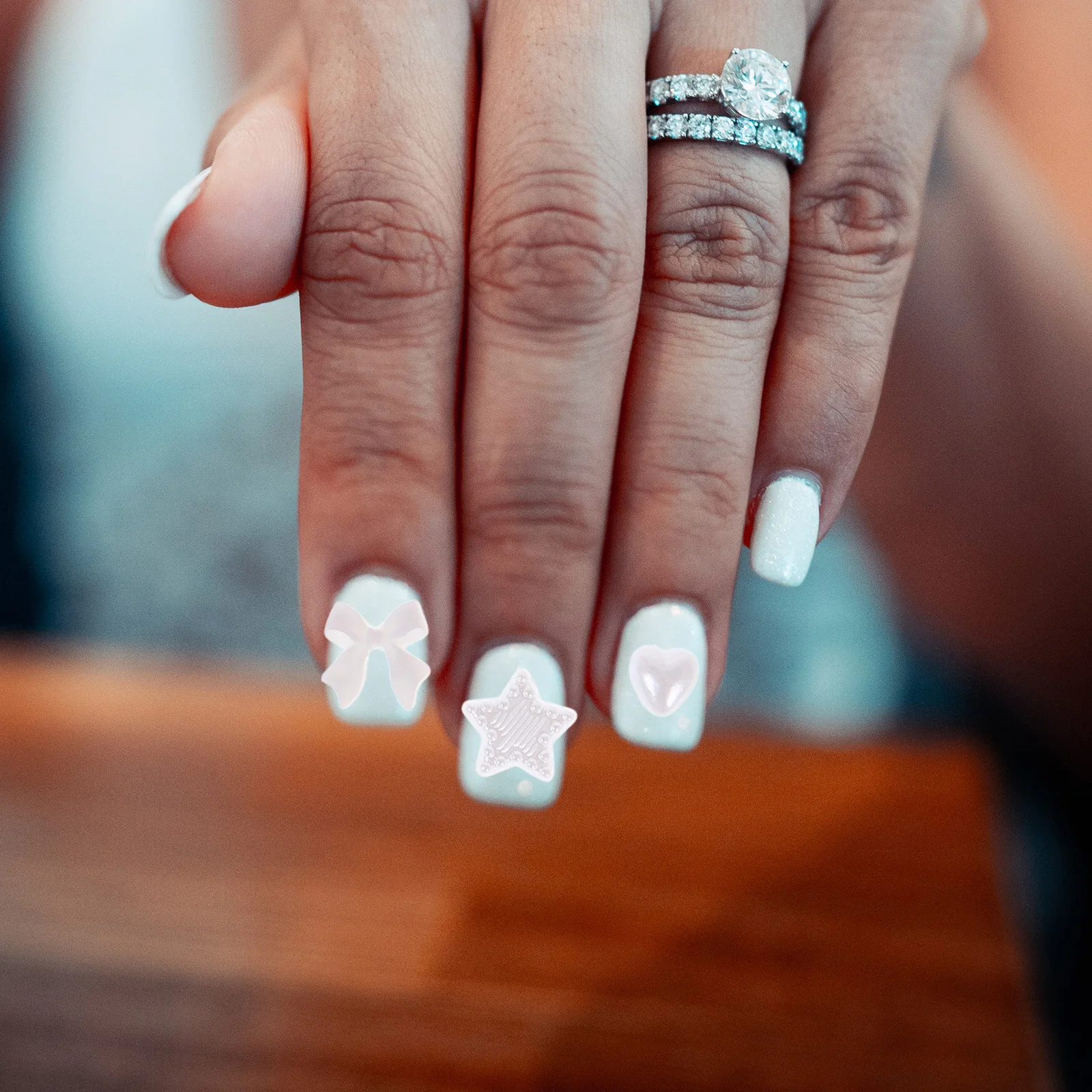 

1Set Kawaii Nail Charms Heart Pearl Set Miniature DIY Manicure Charms Nail Art Accessories Cute Fingernail Decor Ornaments