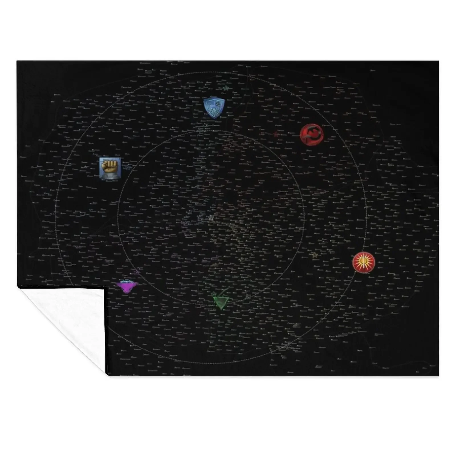 

Map of the Inner Sphere ca. 3048 (transparent) Throw Blanket Thermal Beautifuls Hairy Shaggy Blankets