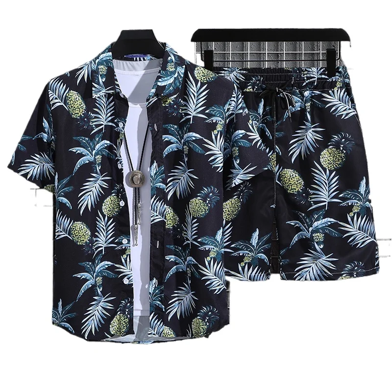 

HAIBINZOULU Men's Short Sleeve Polo Shirt and Shorts Set Casual Summer Outfit