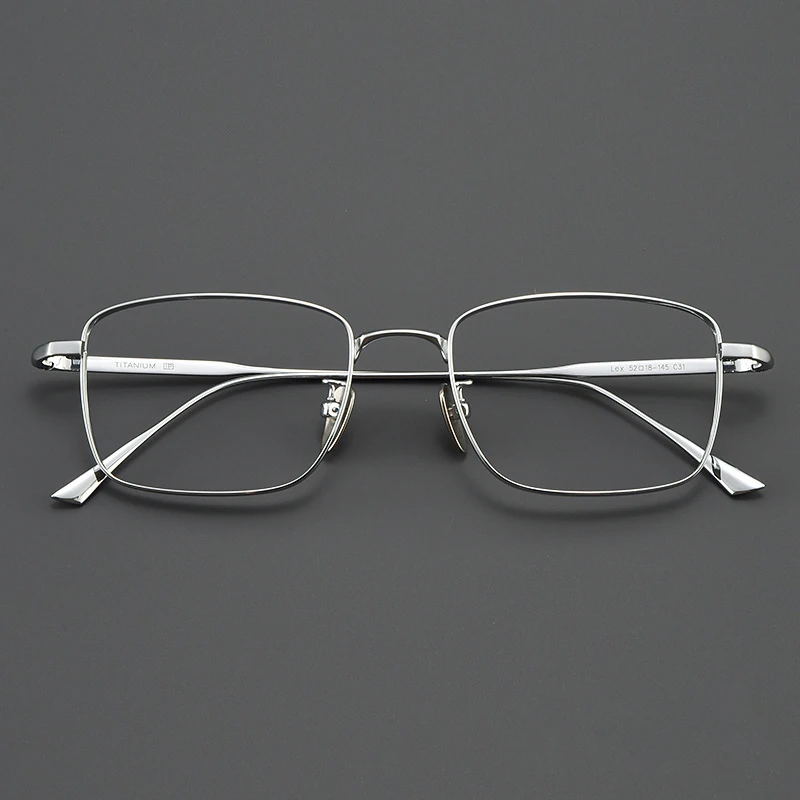 High Quality Titanium Optical Computer Glasses Frame Men Women Vintage Ultralight Rectangle Eyeglasses Luxury Brand Eyewear