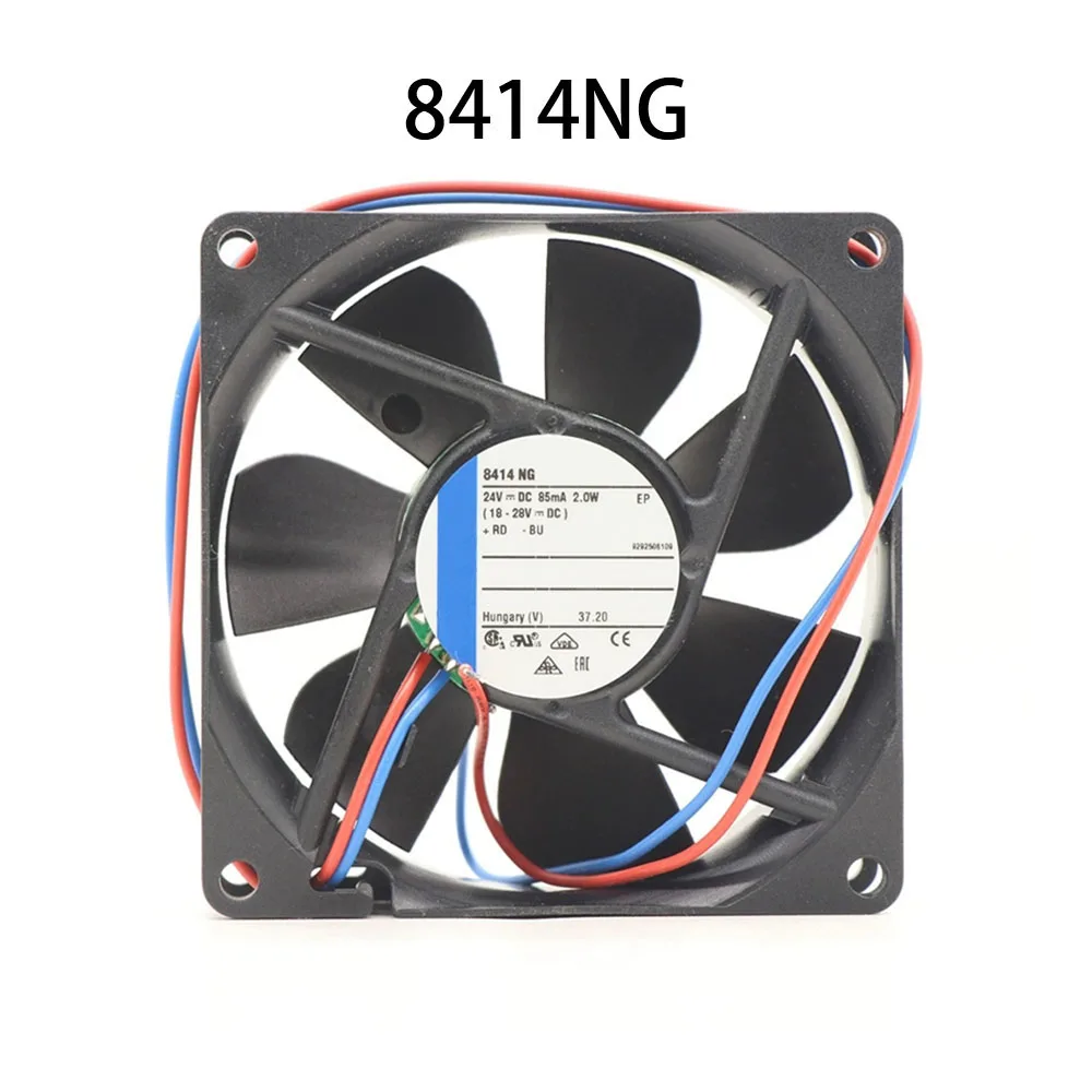 Low-Energy Server Axial flow Driver Fan DC 24V 85mA 2.0W 80*80*25MM 2-Wires 8414NG Electric Cabinet Cooling