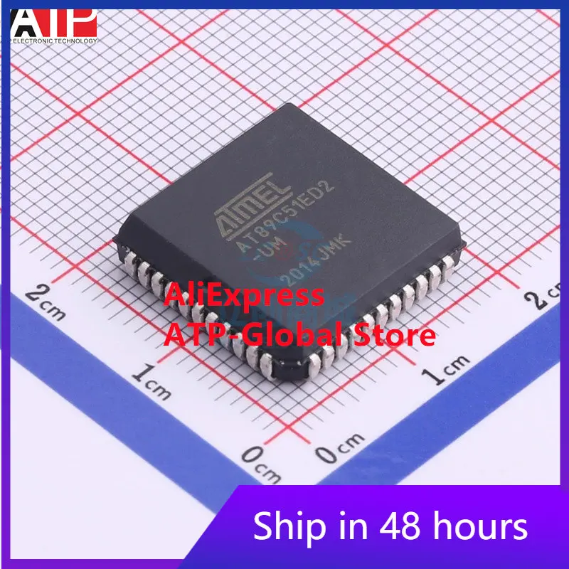 

(1piece) AT89C51ED2-SLSUM Microchip PLCC-448 bit microcontroller-MCU 64kB integrated chip IC electronic components