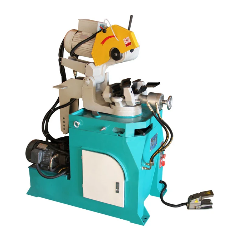 Semi-Automatic Double Head 45 Degree Steel Tube Pipe electric Cutting Machine