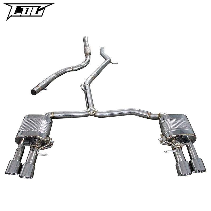 

Catback Exhaust For Audi A6 C8 2.0T 3.0T 2019-2021 Stainless Steel Pipes Acoustical Damper High Performance Exhaust System