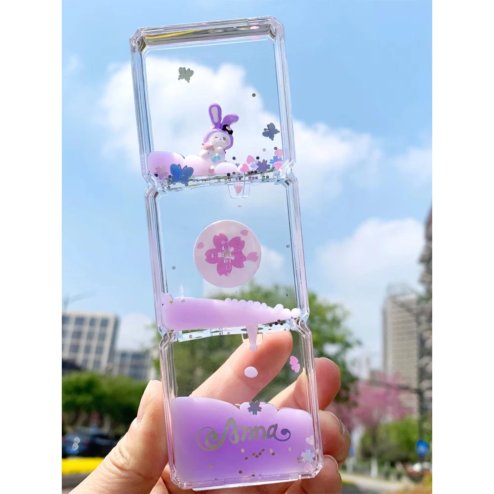 2023 New Ins Cruise Fluid Liquid Desk Decoration Hourglass Toy Creative Colorful Home Office Decor Girls Gifts Lovely Cute Gift