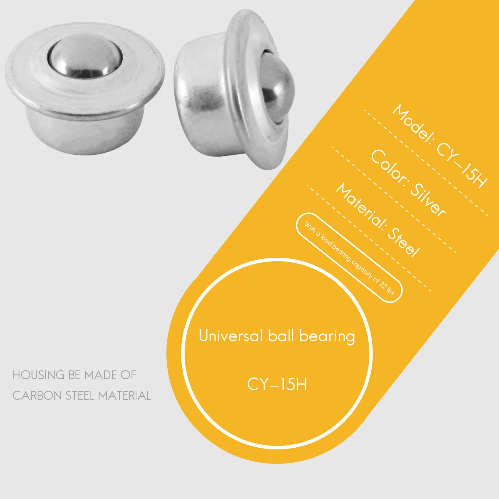 8 STKS RVS Ball Transfer Bearing Casters Universele Basis Transportband Roller Ball-TFBC