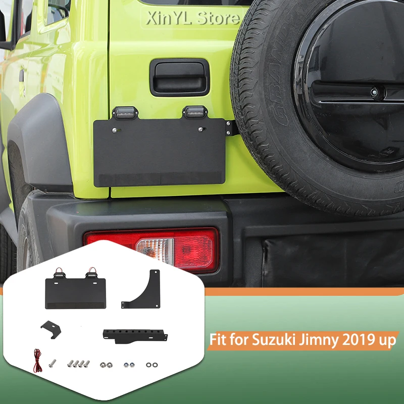 

Car License Plate Position Bracket Rear Licence Plate Kit for Suzuki Jimny JB64 JB74 2019 Up Exterior Accessories