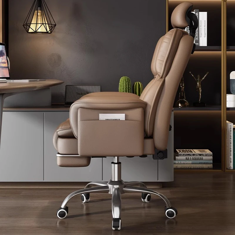 Vanity Throne Office Chair Swivel Bar Study Desk Salon Massage Full Body Leather Office Chair Nordic Taburete Trendy Furniture