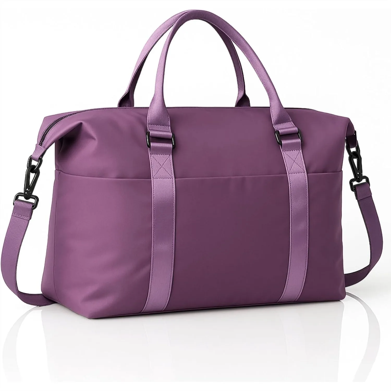 Weekender Duffel Bags for Women, Purple Travel Tote Airplane Essentials, Overnight Bag with Trolley Sleeve, Large Carry On