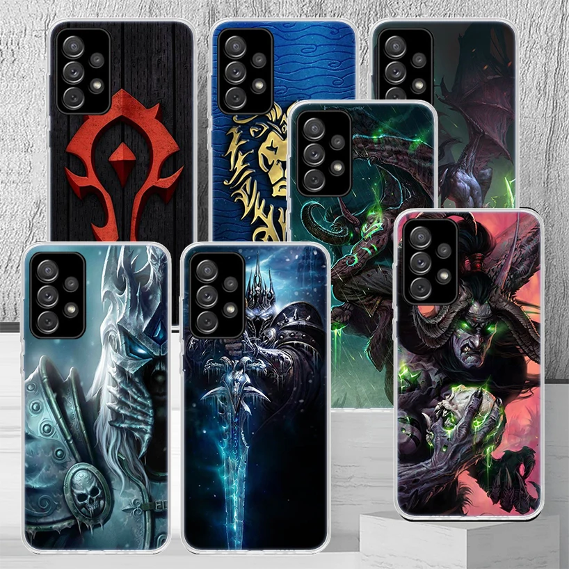 W-World Of W-Warcraft W-Wow Phone Case Fundas For Samsung Galaxy A51 A50S A71 A70 A41 A40 A31 A30S A21S A20E A11 A10S A01 A6 A7