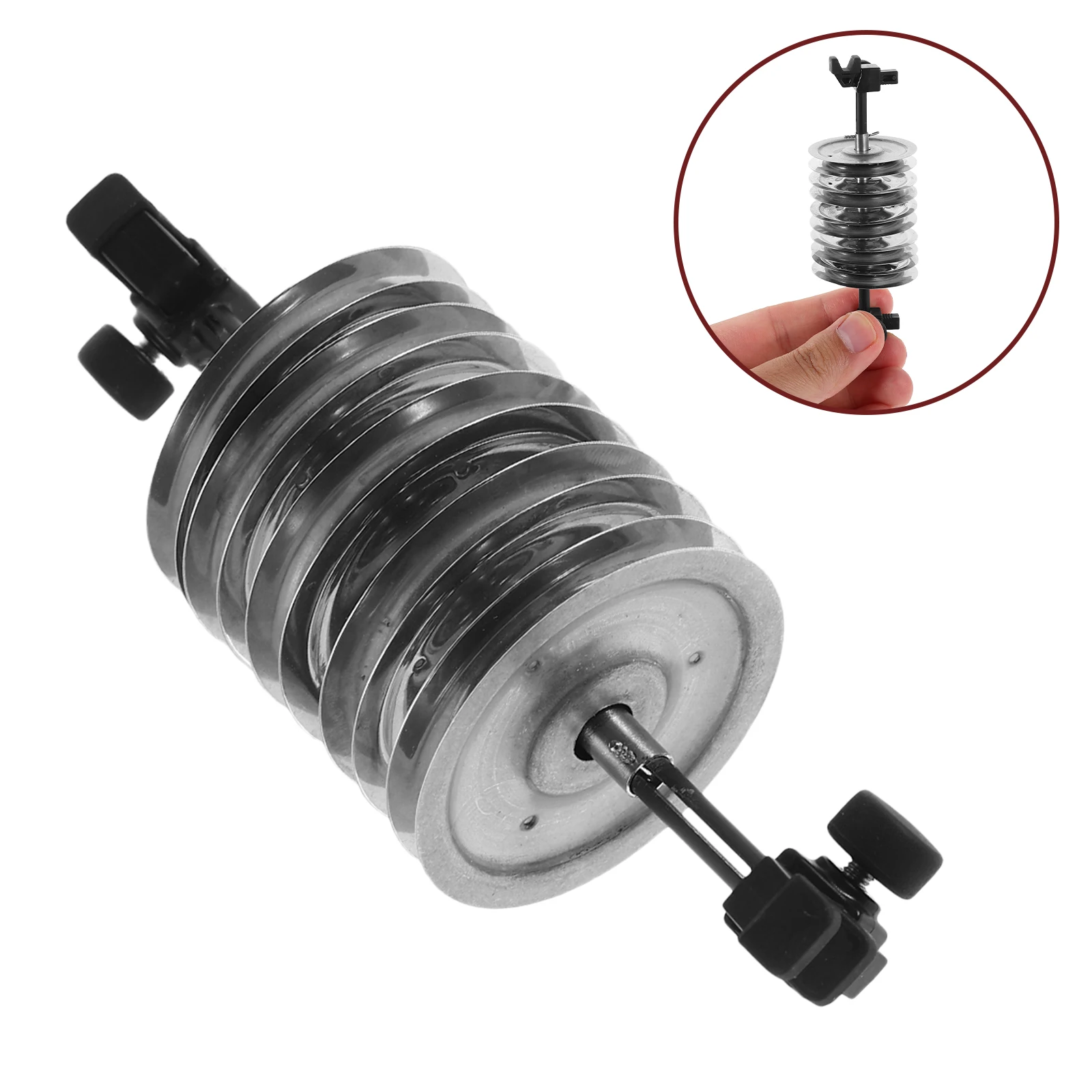 

Guitar Accompaniment Rattle Acoustic Sound Hole Reducer Metal Silver Replacement Noise