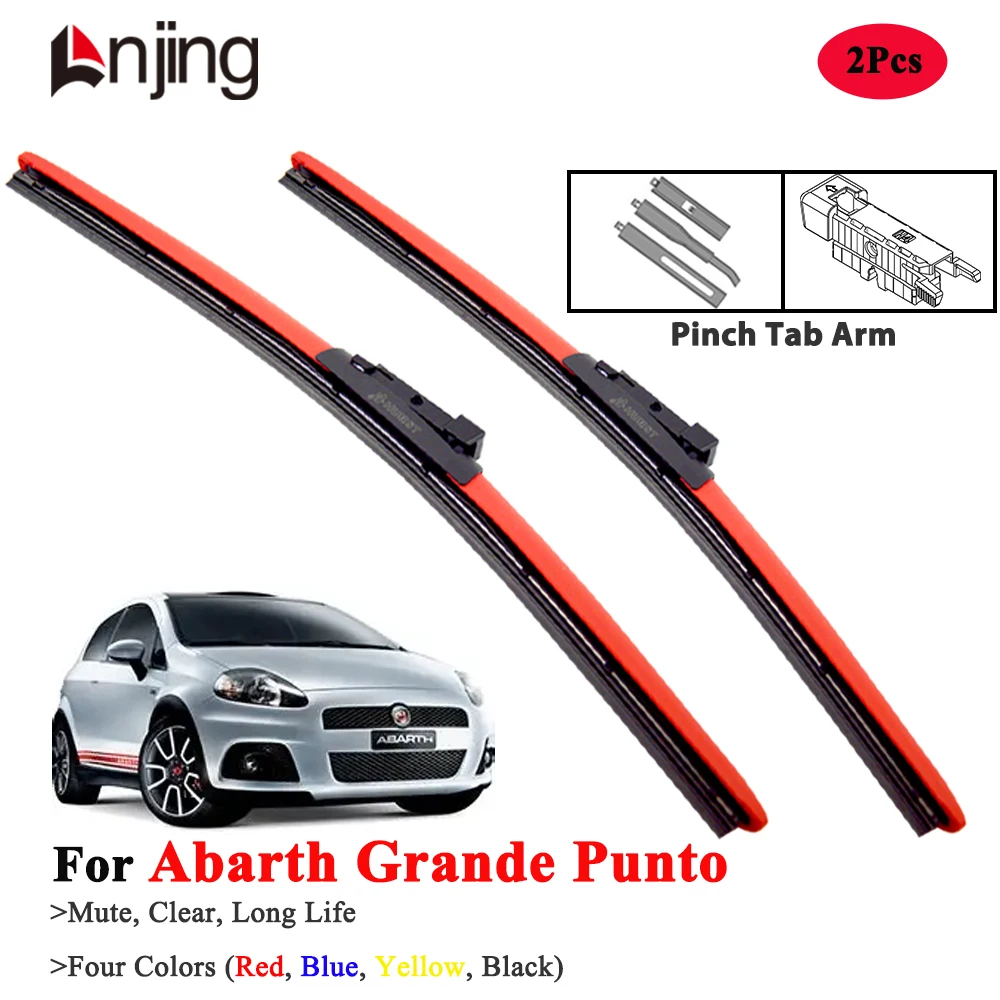 

LNJING Car Wiper Blades For Abarth Grande Punto 2007-2010