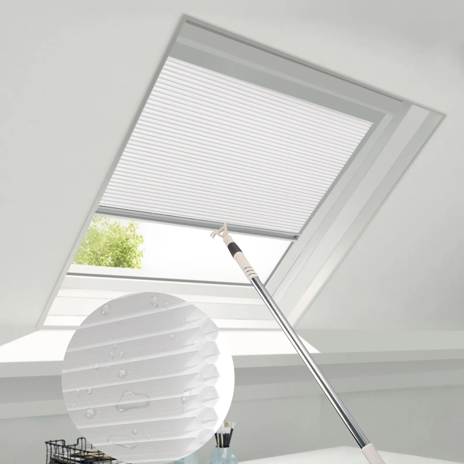 

Wholesale Suppliers 26mm 38mm 45mm Non-woven Fabrics Screen Blackout Manual Cellular Honeycomb Skylight Blinds Shades