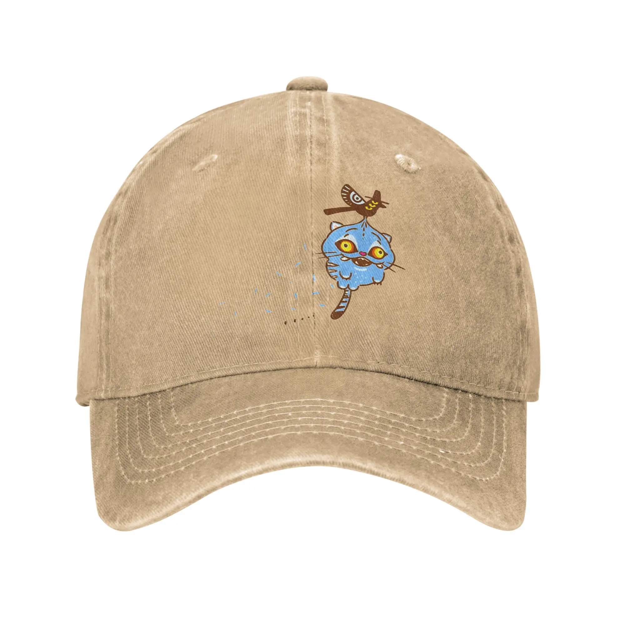 

KPop Demon Hunters Huntrix Tiger And Bird Baseball Cap Fashion Distressed Denim Snapback Cap for Men Women Gift Caps Hat