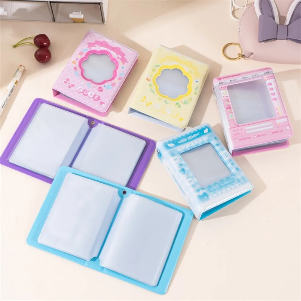 

Mini PVC Card Book 3 Inch 40 Slots Photo Album Photo Card Protective Sleeve