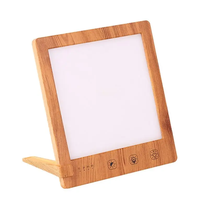 AEE4-Fluorescent Desk Lamp 10000 Lux Bedside Light Lamp UV-Free LED Simulated Sunlight Touch Control With Support Stand