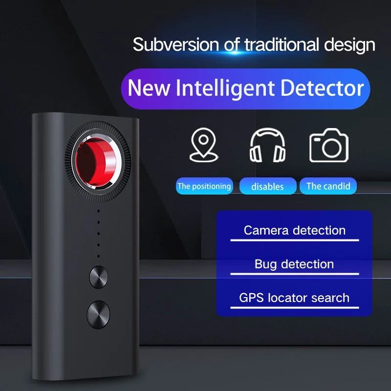 Hotel Anti-spy Anti Candid Camera Wireless Signal Detector Prevent Monitor Car GPS Locator Track Infrared Vibration Alarm Finder