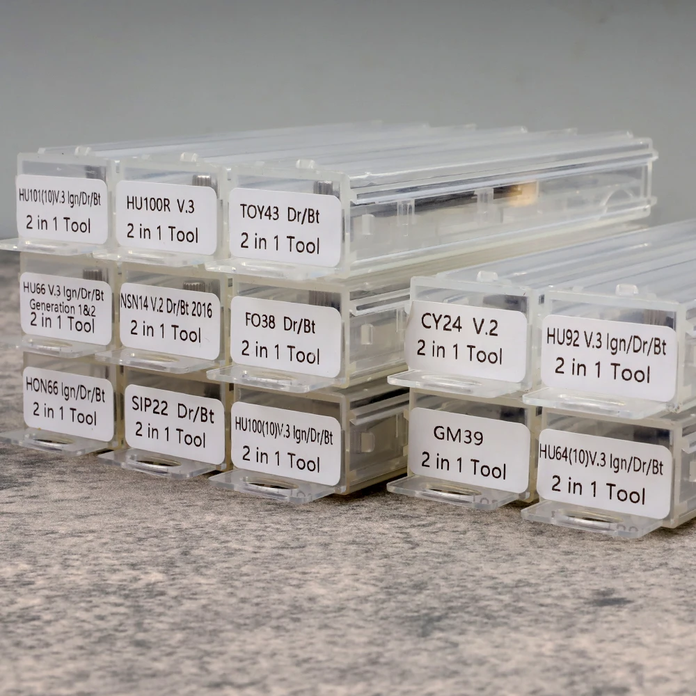 LISHI 2 in 1 CY24.V2 GM39 HON66 HU64 HU66 HU92 HU100 HU100R HU101 NSN14 SIP22 FO38 TOY43 자물쇠 제조공 도구