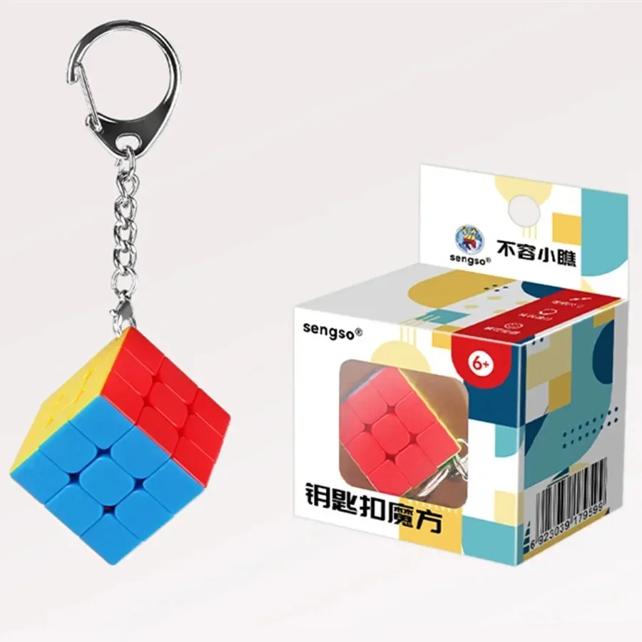 [JudyCube] Sengso Brelok Kostka 3x3 Poduszka Mini Magic Cube shengshou Klucz Pyraminx Cubo Magico Puzzle Zabawka Prezent dla Dzieci