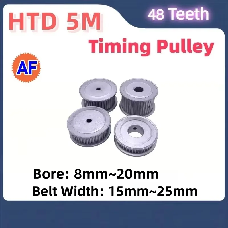 

HTD 5M 48 зубьев Шкив ГРМ Ширина ремня 15 мм ~ 25 мм HTD 5M 48 зубьев синхронное колесо Отверстие 8 мм ~ 20 мм Для HTD 5M 48T Зубчатый шкив