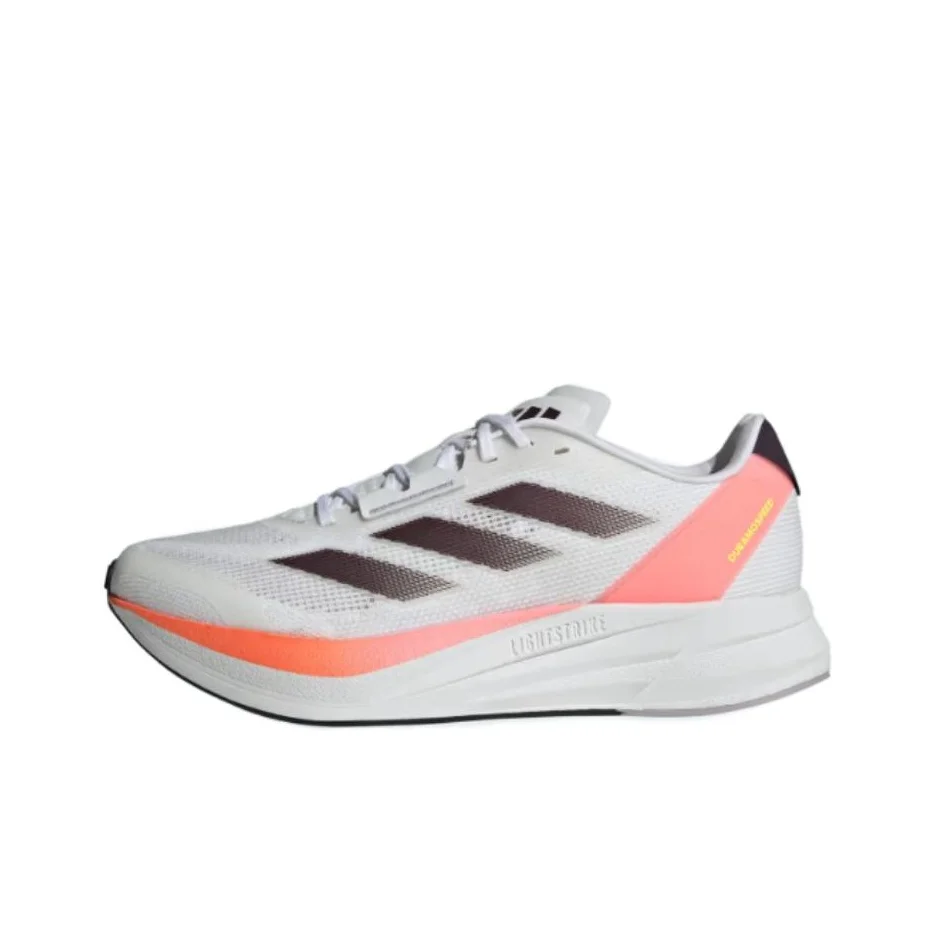 Adidas Duramo Speed Running Shoes Unisex Low Top Ivory White/Core Black/Sun Red IF1205