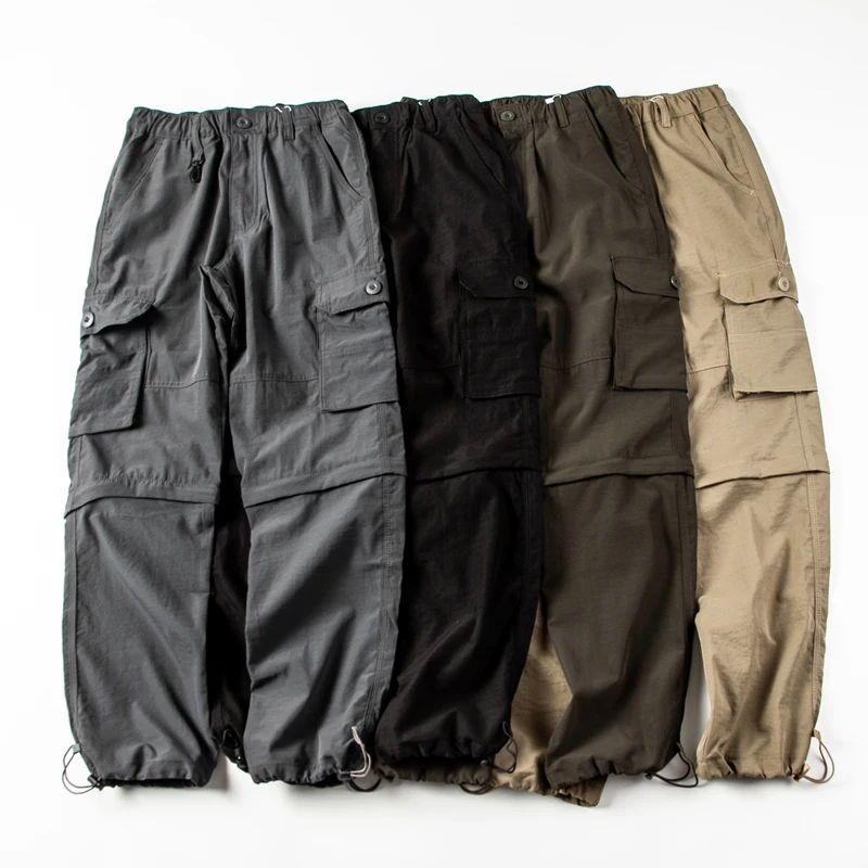 

Американские повседневные брюки для активного отдыха и походов, прямые штаны для альпинизма, съемные многофункциональные рабочие брюки