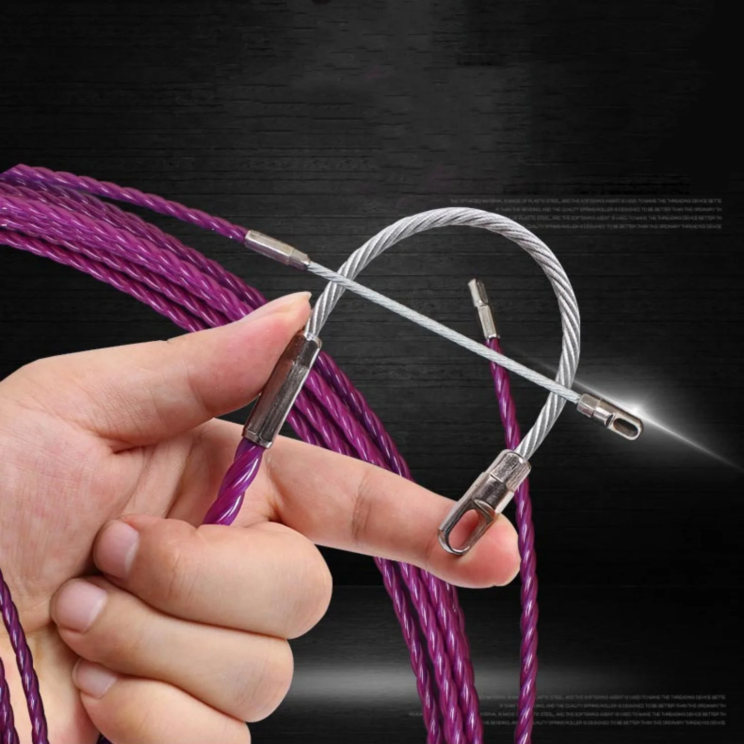 6mm Cable Puller Strong Tough Plastic Steel Cable Puller Universal Wire Wall Penetrating Installation Tool 10/15/20/25/30/50M