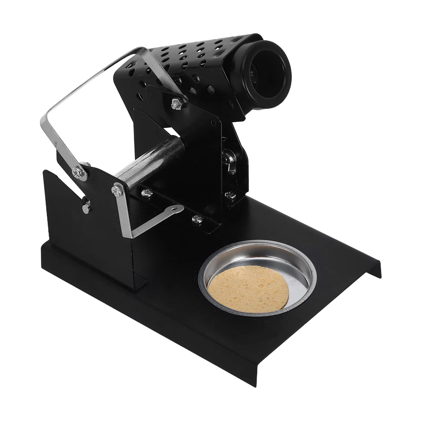 

Soldering Iron Stand Metal Base Compact Heat Resistant Soldering Helping Stand for Electronic Repair Solder Station Accessories