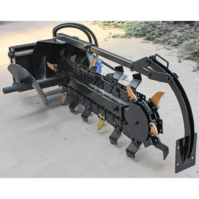 Earth-moving machinery Slip steering Accessories Chain trenchers Excavating miniature wheel loaders