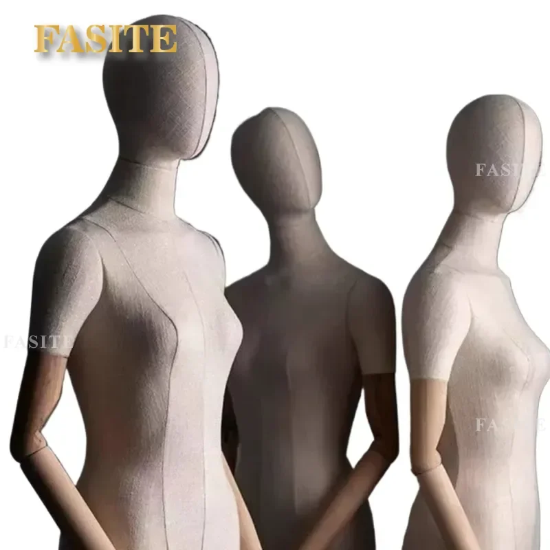 For Clothing Store Display Korean Style Women Half Body Mannequin Collarbone Window Dress Form Dummy Model Props Retail Shop