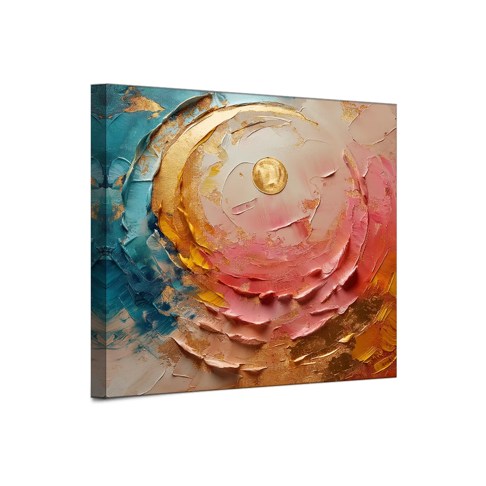 

Modern Abstract Oil Painting Heavy Textured Canvas Wall Art Colorful Wave Acrylic Home Decoration Hand-Painted Modern Painting