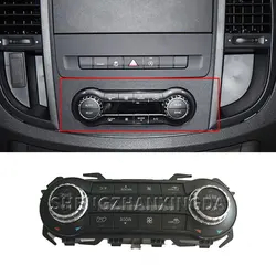 Shengzhan Xingda Is Suitable for Mercedes-Benz Vito Metris W447 W448 V260 2016-2023 Car Air Conditioning Buttons, Temperature Knobs, and Climate Control Panel Decorations