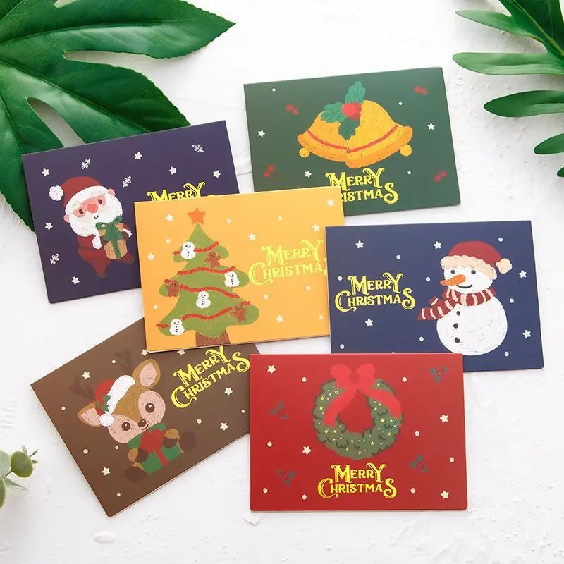 Christmas Greeting Card Festival New Blessing Small Card Birthday Blessing Gift One Piece Dropshipping Amazon Delivery Cross-Bor