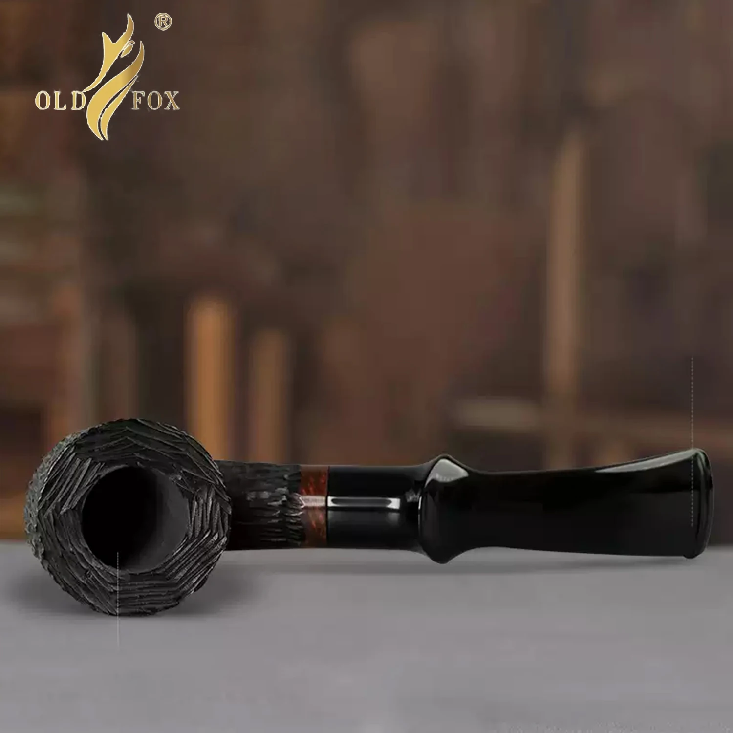 الثعلب القديم أنبوب التبغ الصغير براير منحوت يدويًا الأنابيب 9 مللي متر تصفية مقبض منحني الأنابيب المحمولة هدية صندوق التعبئة والتغليف مع الوصول التنظيف #3