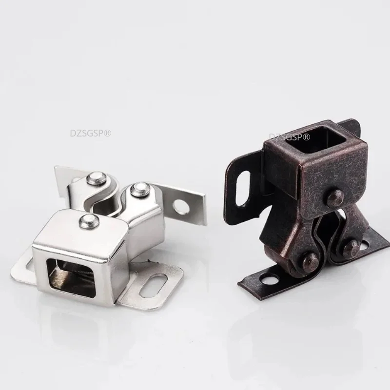 Double Roller Cabinet Cupboard Door Catch Latch Vintage Rubbed Home Dressers Closet Accessories Hardware Tool image 3