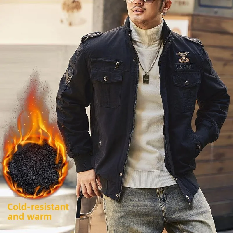 

Американская рабочая одежда в стиле ретро, мужская осенне-зимняя теплая куртка для скалолазания на открытом воздухе, подходит для Faion Urban Sle