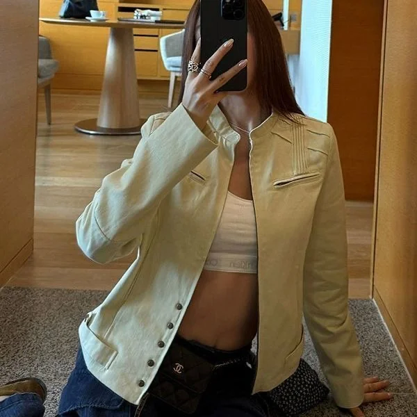 

Байкерские куртки, женская куртка, тонкая зимняя шикарная кожаная плюшевая уютная теплая нежная непринужденная мягкая домашняя одежда среднего возраста, Хэллоуин 2025