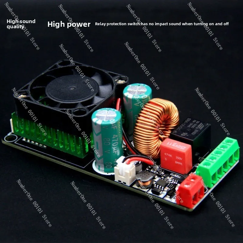 500W IRS2092S Class D Mono Amplifier Board, HiFi Digital Audio Module with Speaker Protection, LM3886 Alternative view 3