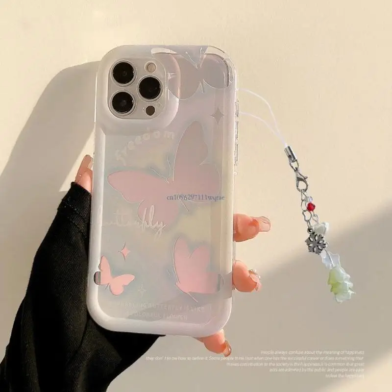 Stylish Acrylic Keychain for Phone Backpack Green Tree Handbag Decoration