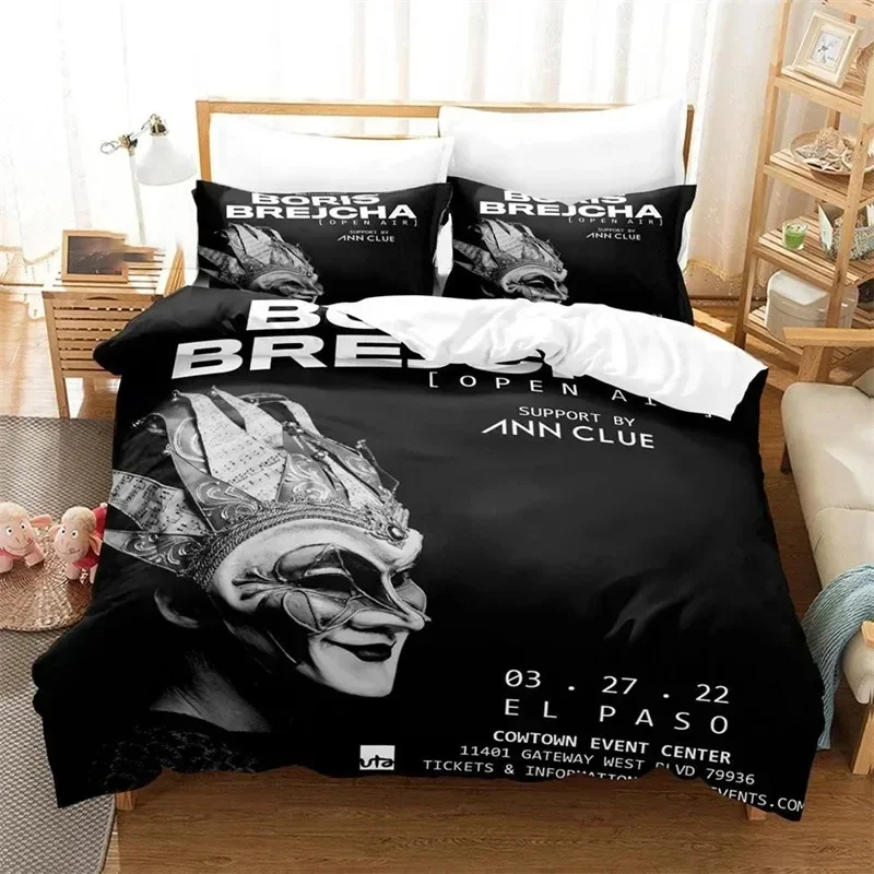 Boris Brejcha Bedding Set Boys Girls Twin Queen Size Duvet Cover Pillowcase Bed Kids Adult Fashion Home Textileextile