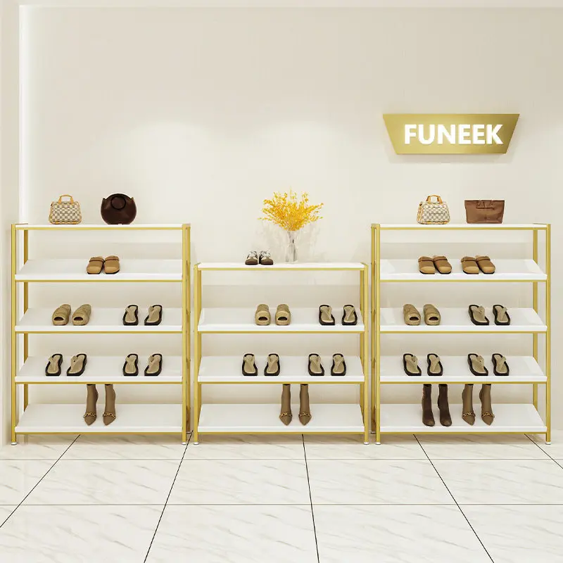 Shoe display rack, shoe store special floor-to-wall multi-layer shelf, bag display rack, clothing store shoe shelf