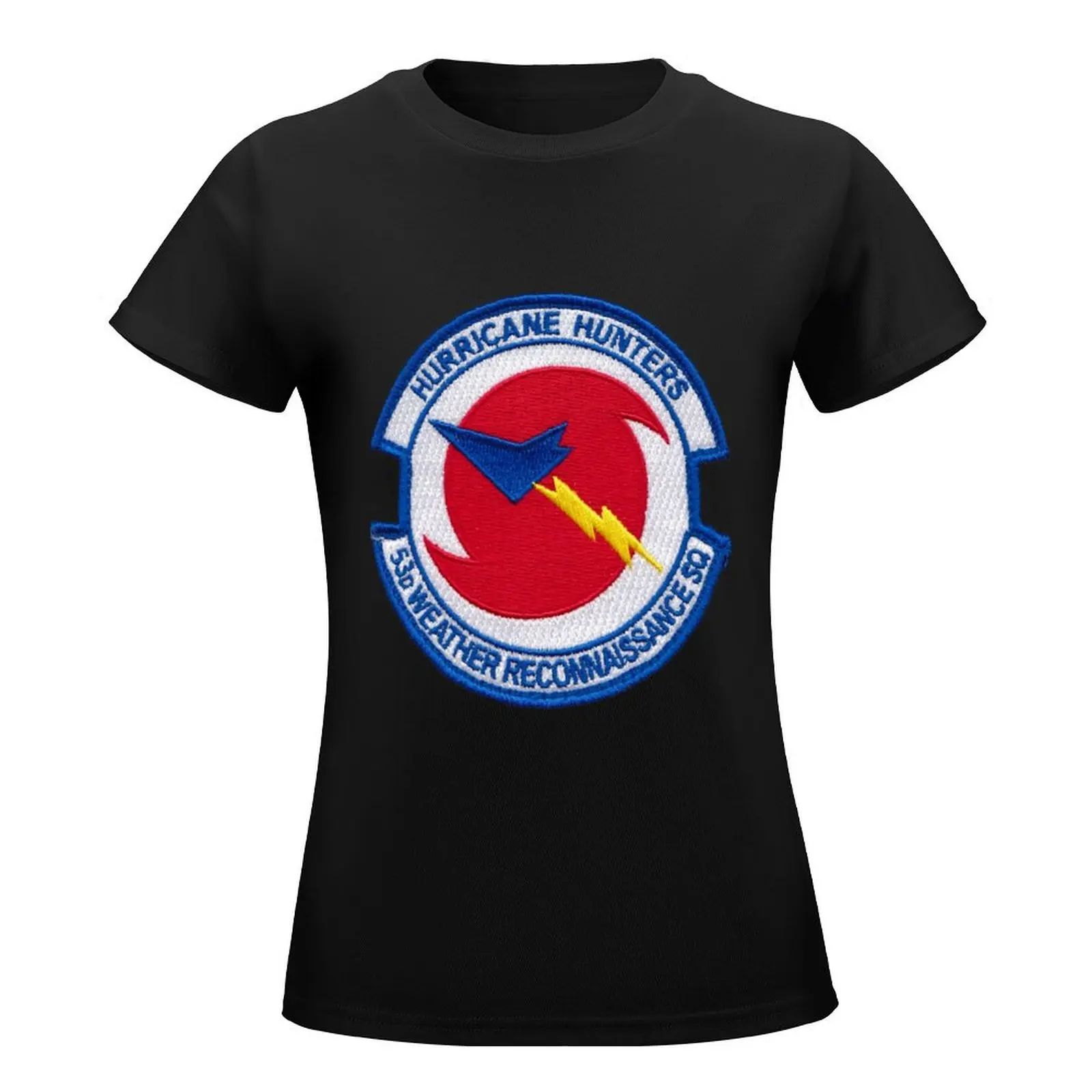 53rd Weather Reconnaissance Sqdrn Shield T-Shirt vintage clothes cute tops black t-shirts for Women