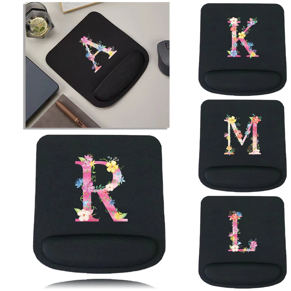 Computer Mousepad Ergonomic Mouse Pad  Wrist Pad Non-slip Wrist Rest Support Mat for PC Laptop Computer Pink Series