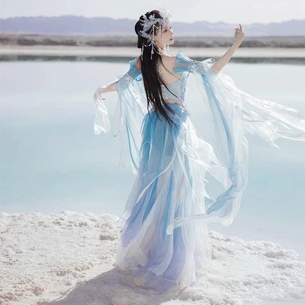 2025 Mito della sirena Stile esotico Intrattenimento musiche e canzoni Costume cosplay del partito Originale Sirena Principessa Filato sfumato Fotografia Abito da prestazione