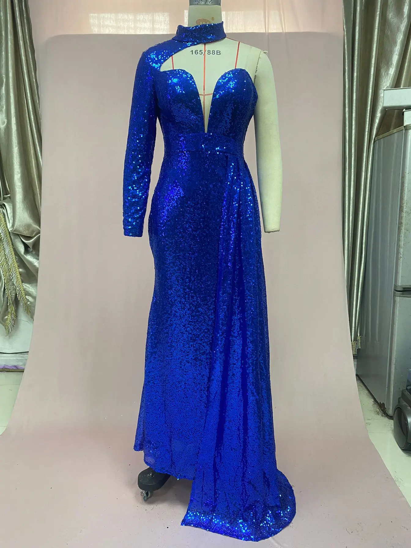 فستان مثير بحورية البحر للحفلات الراقصة فستان سهرة فاخر أنيق لحفلات الزفاف فستان الضيوف سويب تراين بلون سادة 2025 مخصص مجاني