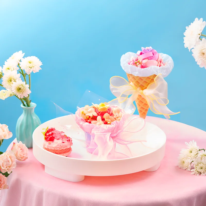 WeKKi は花を与えます甘いビルディングブロック花束小さな粒子少年少女組み立ておもちゃモデル装飾品ギフト